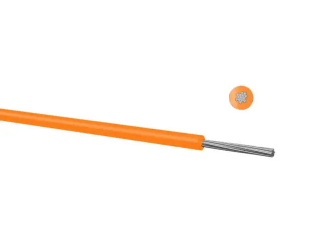 Provodnik, bakarni, licnasti, LIY-V, 1 X 0.14mm², narandžasti — šifra 20869 | Kelco