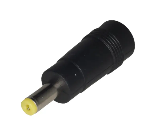 Adapter, za jednosmerno napajanje, ženski 5.5x2.1mm na muški 4.8x1.7mm žuti prsten — šifra 20925 | Kelco