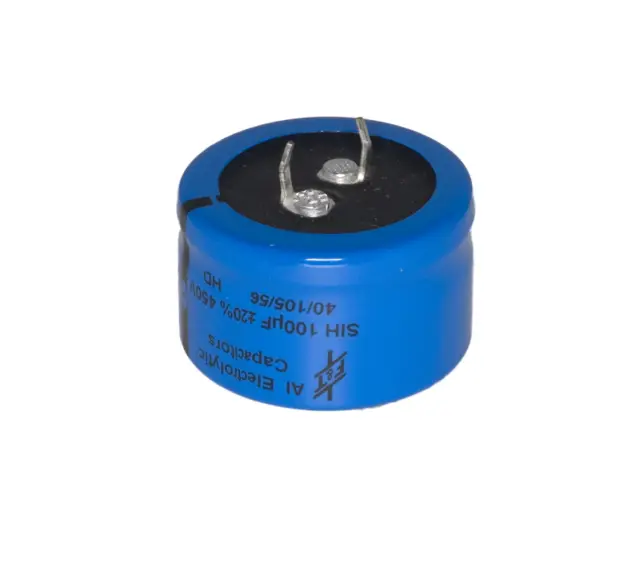 Elko, stojeći (RAD), 105°C, 100µF, 450V, 35x20mm, RM10, F&T CAPACITORS, SIH10145035020 — šifra 20961 | Kelco