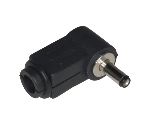 Muški, za jednosmerna napajanja, 3.5mm x 1.35mm, pod uglom od 90° — šifra 21091 | Kelco