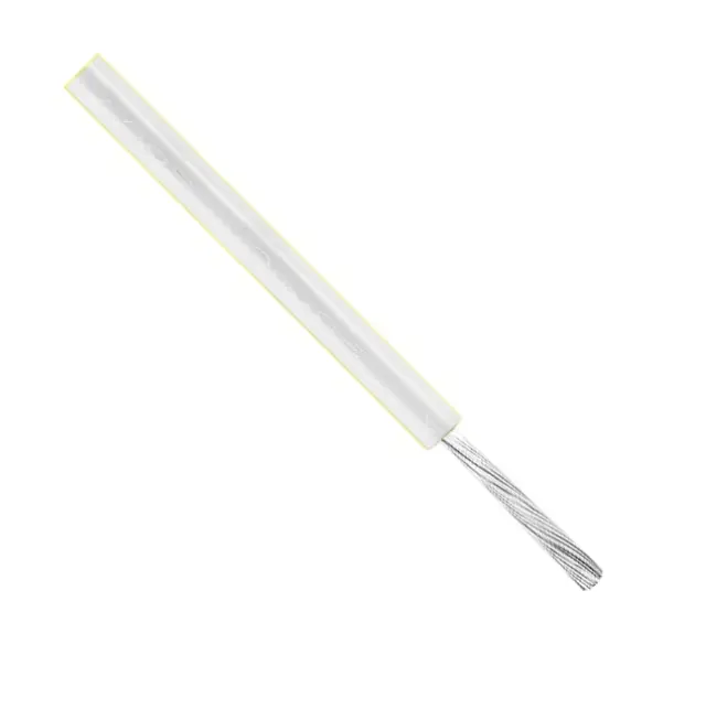 Provodnik, silikonski, 26AWG (0.128mm²), 600V DC, -60°C/+200°C, High Voltage silicone line, beli — šifra 21100 | Kelco