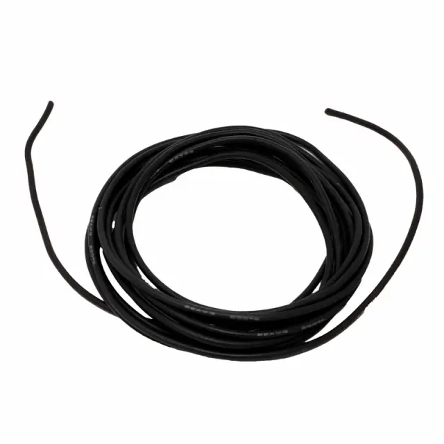 Provodnik, 20AWG (0.52mm²), 3KV DC, High Voltage silicone line, crni — šifra 21102 | Kelco