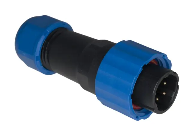 Konektor, muški, SP16, za kabl, 5-pina, 10A/500V AC — šifra 21109 | Kelco