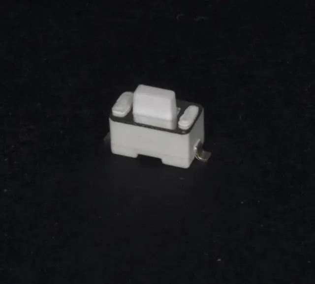 Taster, minijaturni, 3x6x5mm, beli, dva pina — šifra 21137 | Kelco