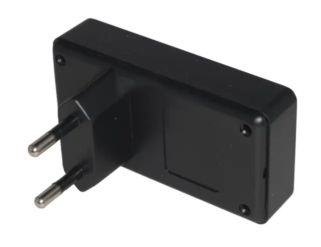 Kutija, ABS, plastična, sa Euro priključkom, 78 X 40 X 21mm, crna — šifra 21160 | Kelco — slika 2