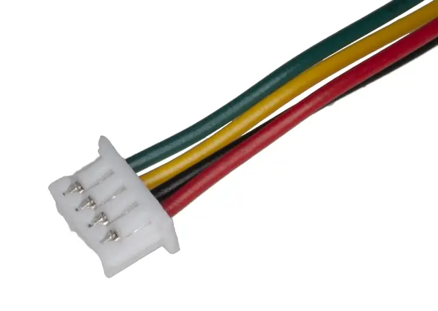 Konektor, micro JST, 1.25mm, četvoropolni za kabl, ženski na kablu, 10cm — šifra 21277 | Kelco