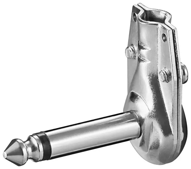 Muški, 6.35mm, mono, metalni, pod uglom od 90°, pancake — šifra 21302 | Kelco