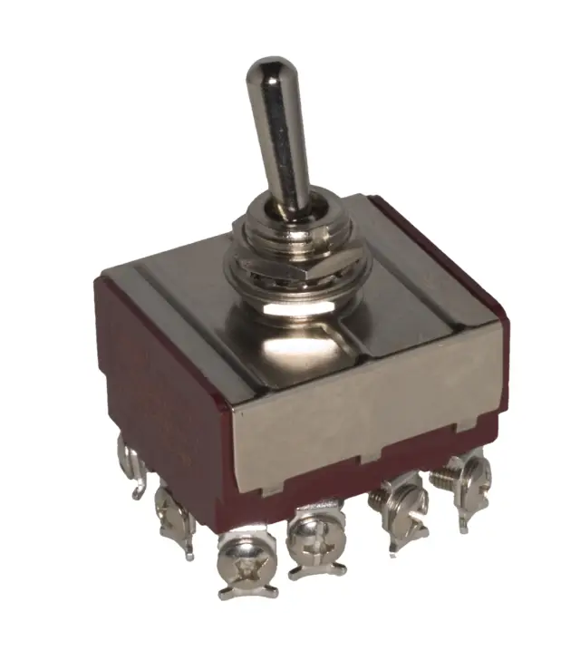 Toggle Switch> E/TEN12210 black  12pin 2 position, , , , , mm — šifra 21308 | Kelco