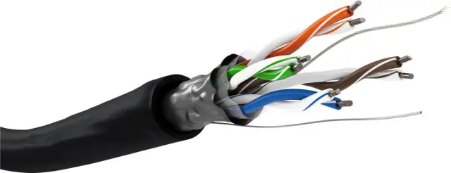 CAT 5e outdoor network cable. F/UTP. Black CCA — šifra 21349 | Kelco