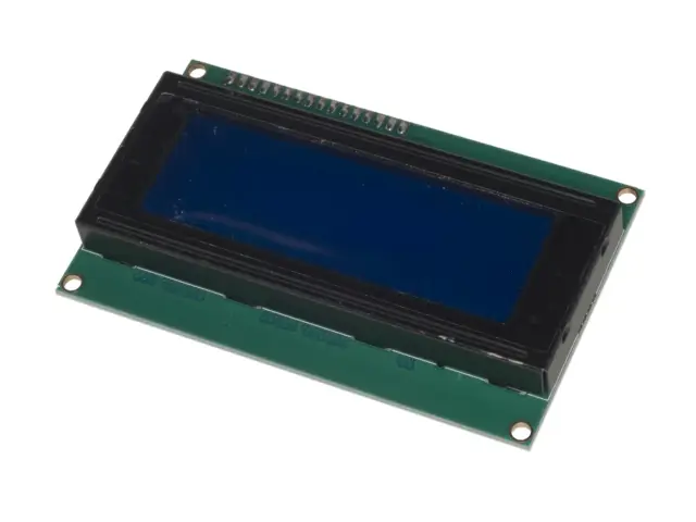 Standardni, 20 X 4 karaktera, LCD displej, plavo pozadinsko osvetljenje, sa I2C komunikacijom, — šifra 21457 | Kelco