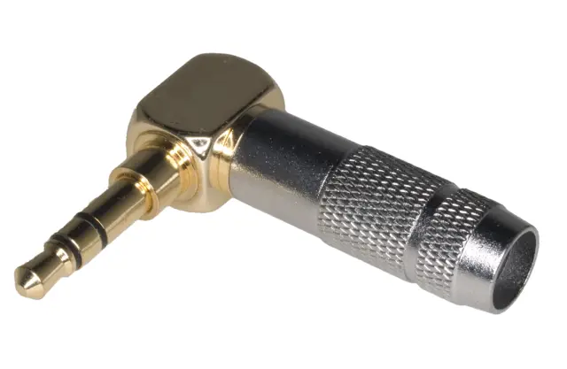 Muški, 3.5mm, stereo, pozlaćeni, pod uglom od 90° — šifra 21478 | Kelco — slika 2