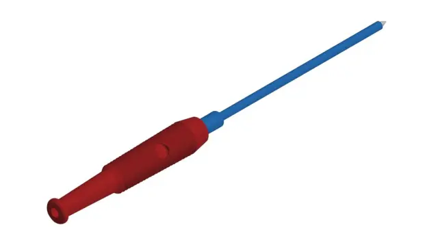 Šiljak, merni, PRUEF1, Hirschmann, crveni, 30VAC/60VDC, 1A, CAT I — šifra 21511 | Kelco