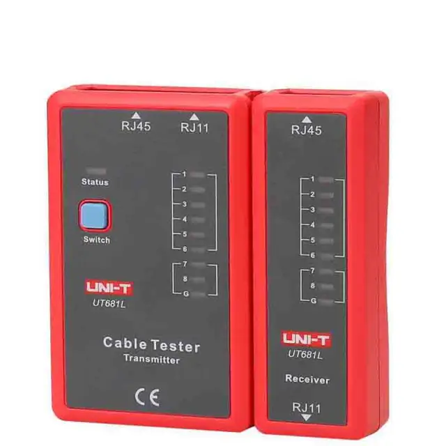 Kabl tester, Uni-T, UT681L, za testiranje kablova sa RJ11 i RJ45 konektorima — šifra 21521 | Kelco