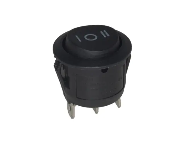 Prekidač, Wipp, okrugli, 6A/230V, ON-OFF-ON, , , , , mm — šifra 21584 | Kelco
