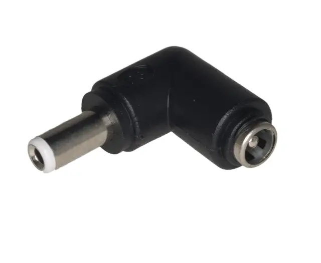 Adapter, za jednosmerno napajanje, muški 5.5x2.5mm na ženski 5.5x2.1mm pod uglom od 90° — šifra 21624 | Kelco