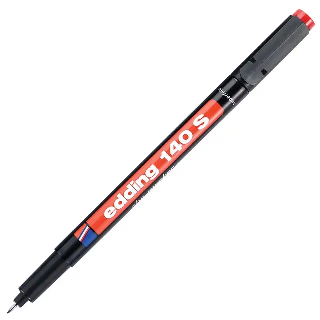 Flomaster, crni, Edding 140S, permanent pen, 0.3mm — šifra 21765 | Kelco