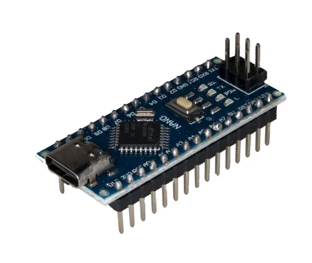 Arduino Nano compatible V3, ATmega328P, CH340, mini USB board, USB-C konektor — šifra 21780 | Kelco