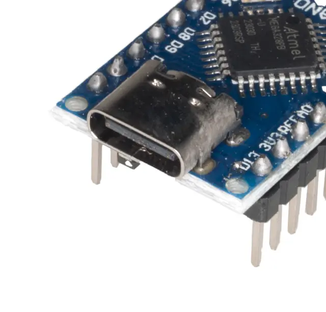 Arduino Nano compatible V3, ATmega328P, CH340, mini USB board, USB-C konektor — šifra 21780 | Kelco — slika 2