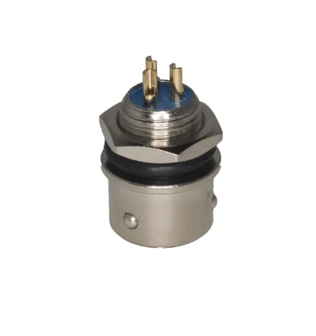 XS9 Self-locking Aviation Connector, 3 pina, muški za montažu na ploču — šifra 21817 | Kelco — slika 2