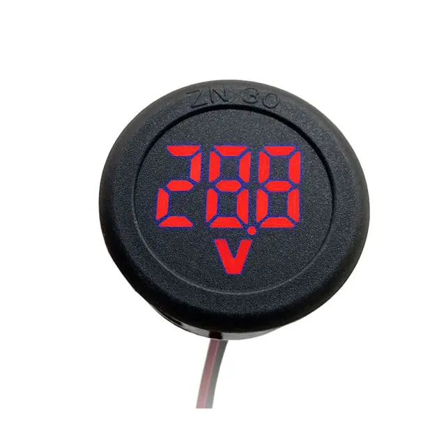 LED Voltmetar, okrugli, 34mm, DC5-100V, crveni — šifra 21893 | Kelco