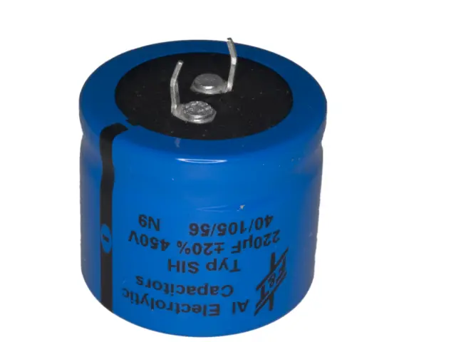Elko, stojeći (RAD), 105°C, 220µF, 450V, 35x30mm, F&T CAPACITORS, SIH22145035030 — šifra 21908 | Kelco