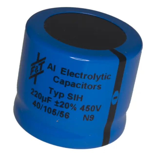 Elko, stojeći (RAD), 105°C, 220µF, 450V, 35x30mm, F&T CAPACITORS, SIH22145035030 — šifra 21908 | Kelco — slika 2