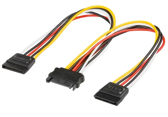Kabl, SATA muški na dva SATA ženski, 15cm — šifra 21946 | Kelco