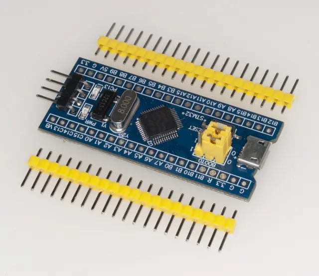 STM32F103C8T6 ARM STM32 Minimum System Development Board, Blue Pill, zalemljen — šifra 22181 | Kelco
