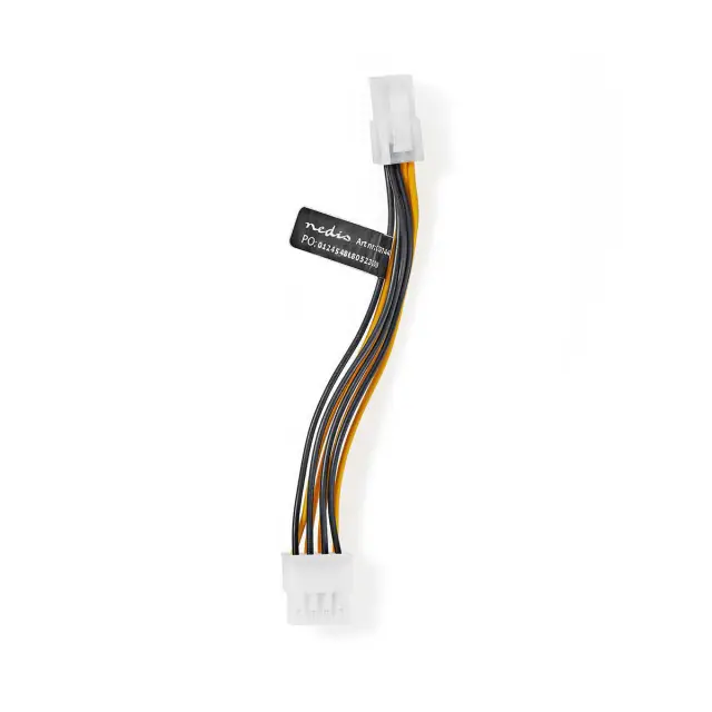 Internal Power cable đ EPS 8-Pin Male đ P4 Female đ Gold Plated đ 0.15 m đ Round đ PVC đ Black / Yel — šifra 22215 | Kelco