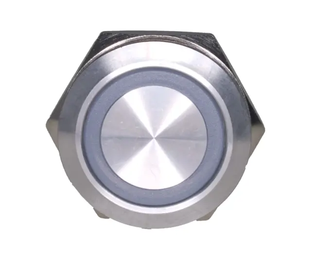 Taster, Inox, 22mm, 1 X ON/OFF, mirni i radni kontakt, 3A/250VAC, crvena LED — šifra 22270 | Kelco — slika 3
