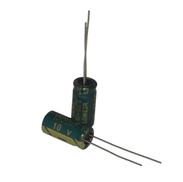 Elko, stojeći (RAD), Low ESR, 105°C, 1500µF, 10V, 8x16mm, RM2.5 — šifra 22309 | Kelco