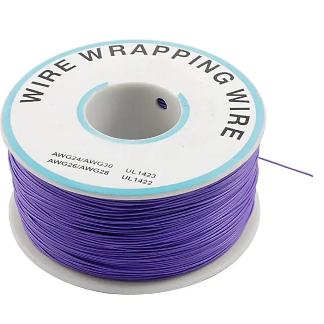 Provodnik, kotur od 250 metara, 30AWG (0.05mm²), puna žica, za šemiranje, ljubičasta, kalajisani bak — šifra 22394 | Kelco