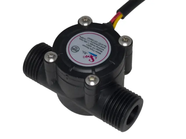 Senzor protoka vode, YFS-201, 1-30 l/min, 5-18V DC, 1/2" cev — šifra 22403 | Kelco