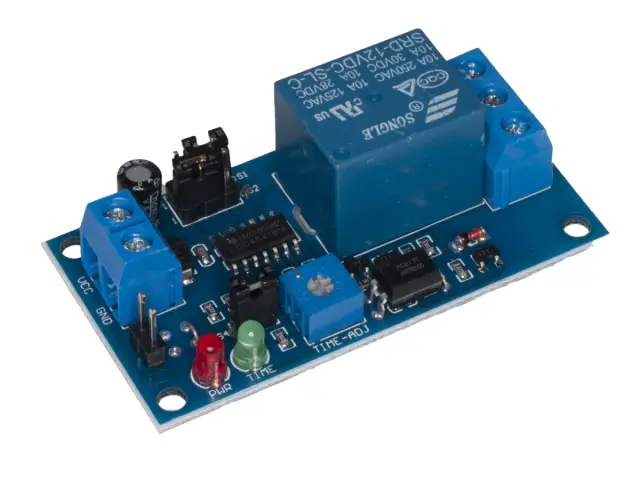 DC 12V delay relay switch timer relay, 0.1s - 1hour — šifra 22438 | Kelco