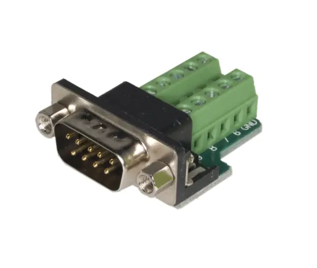 DSUB muški 9 pina, RS232, Serial to Terminal Adapter — šifra 22491 | Kelco