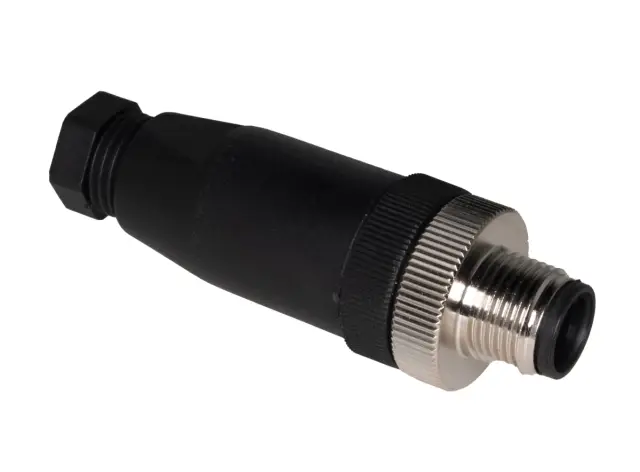 Muški, 8-pol, za kabl, M12 serija, PG7 uvodnik, 4A/250V — šifra 22614 | Kelco