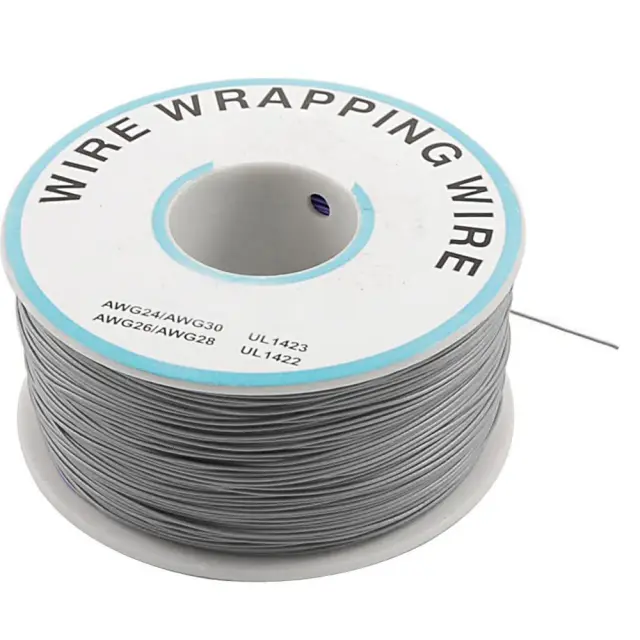 Provodnik, kotur od 250 metara, 30AWG (0.05mm²), puna žica, za šemiranje, siva, kalajisani bakarni p — šifra 22663 | Kelco