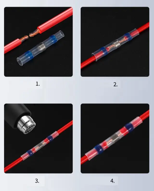 Termo skupljajući konektor, SS31, plava, 1.5-2.5mm2, 16-14 AWG — šifra 22676 | Kelco — slika 2