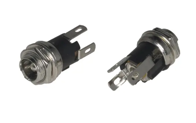 Ženski konektor za DC napajanja, 5.5x2.5mm, metalni — šifra 22720 | Kelco