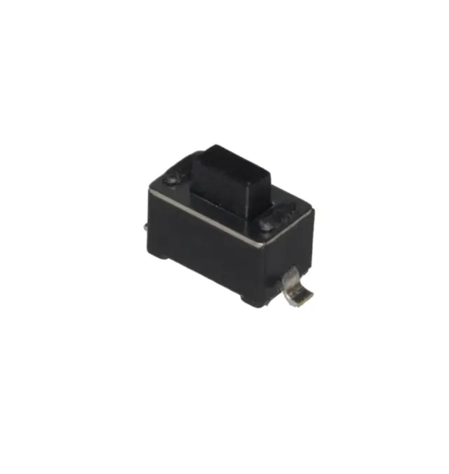 Taster, minijaturni, 3x6x5mm, crni, dva pina — šifra 22726 | Kelco