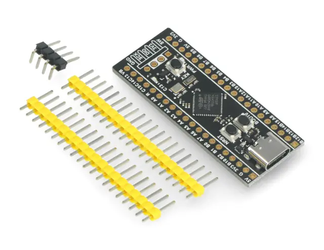 Black Pill version 3.1 board equipped with STM32F411CEU6 microcontroller, USB type C connector — šifra 22827 | Kelco