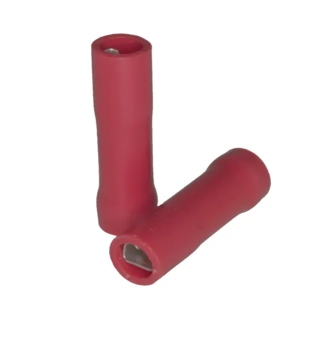 Flah utičnica za kabl, potpuno izolovana, crvena, 2.8mmX0.5mm — šifra 22901 | Kelco