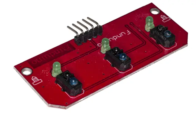 triple Infrared Reflective Sensor TCRT5000 Tracing/tracking Module — šifra 22903 | Kelco