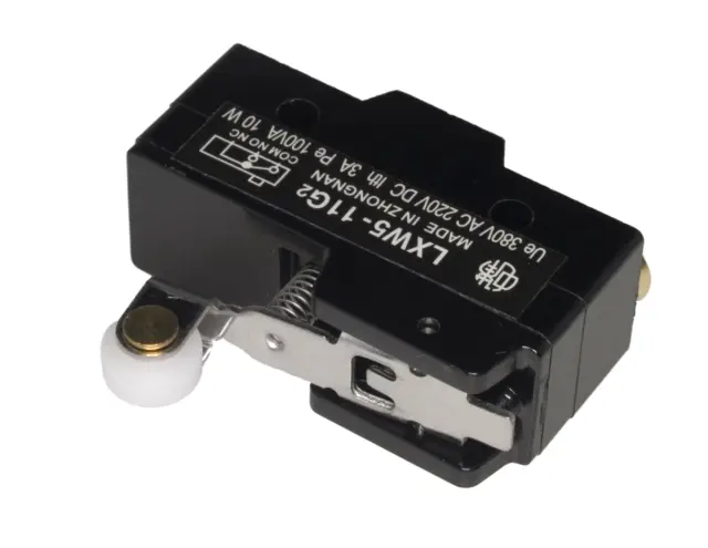 Mikro taster, 1 X ON/OFF, 10A/250V, sa točkićem, 42mm ručica — šifra 22942 | Kelco — slika 2