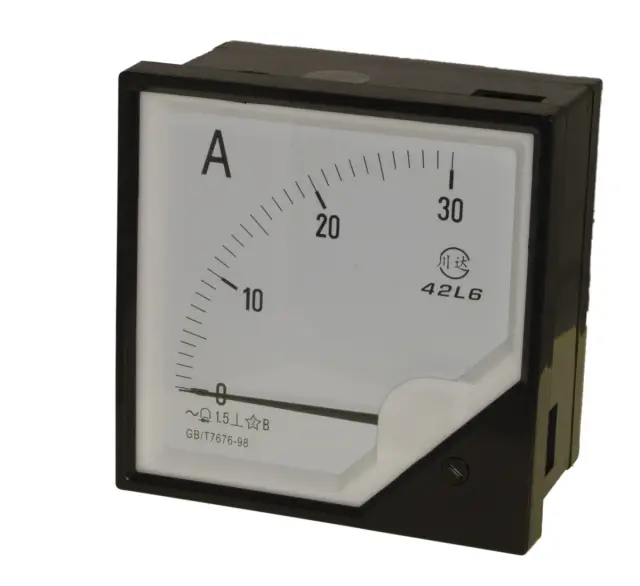 Indikator, analogni, 120x120mm, ampermetar, 30A AC — šifra 22982 | Kelco