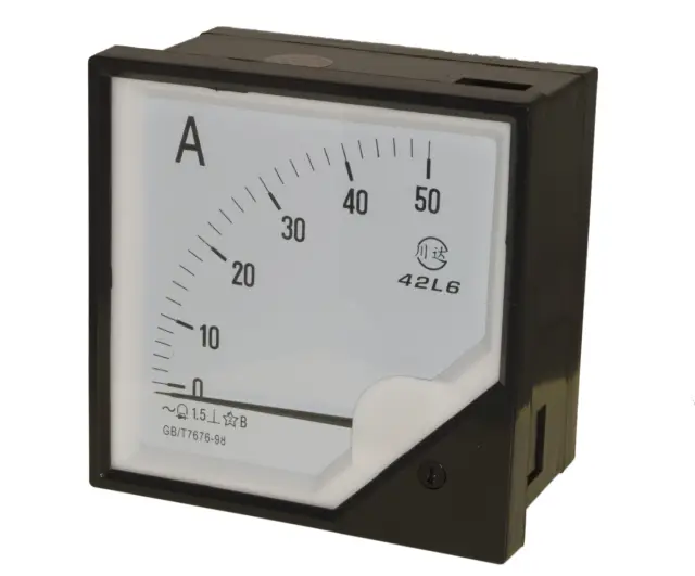 Indikator, analogni, 120x120mm, ampermetar, 50A AC — šifra 22984 | Kelco
