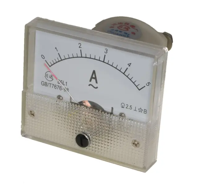 Indikator, analogni, HUA 85C1, 64x56x52mm, Klasa 2.5, ampermetar, 5A AC — šifra 23007 | Kelco