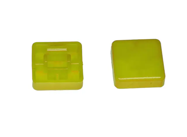 Žuta kapa, 10x10x5.6mm, za taster dimenzija 12x12 — šifra 23059 | Kelco
