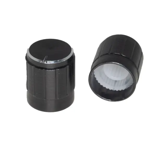 15*17mm 6mm Aluminium Alloy Knob Cab for Potentiometer Black — šifra 23143 | Kelco
