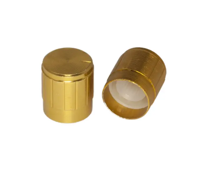15*17mm 6mm Aluminium Alloy Knob Cab for Potentiometer Golden — šifra 23144 | Kelco